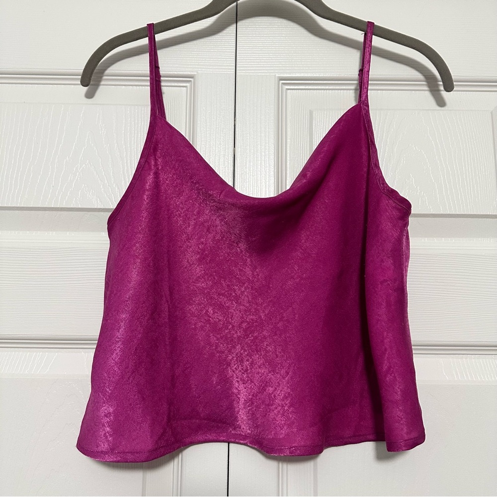 BOG Collective Strappy Cami Top in Fuchsia Size‎ Medium VGUC